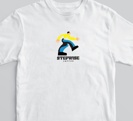Stepwise logo tee